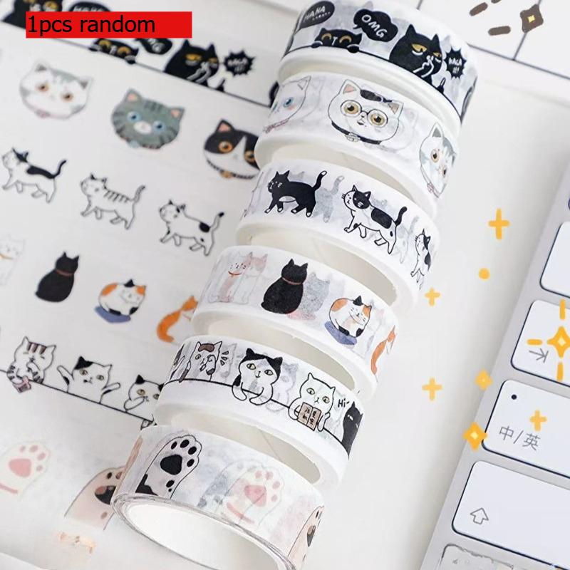 Creative Gift Cute Cat Washi Decorative Tape Girl Collage Basic Handbag Decorative Handbag Office School Supplies
Creative Gift Cute Cat Washi Decorative Tape Girl Collage Basic Handbag Decorative Handbag Office School Supplies