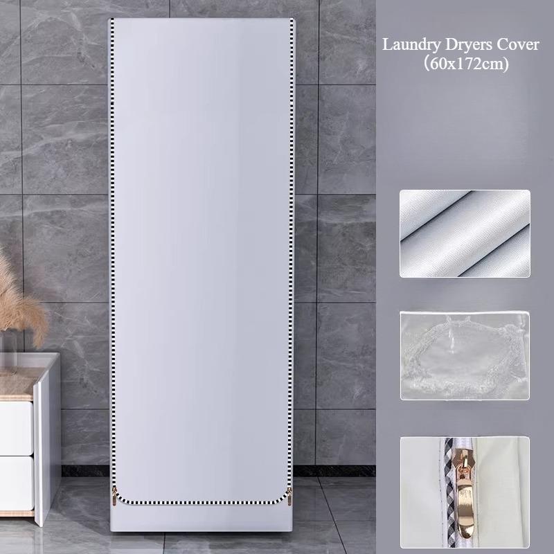Laundry Dryers Cover Washer-dryer Silver Coated Oxford Waterproof Dustproof Sun-Proof Protector Cover Washing Machine Accessory 60x172cm
Laundry Dryers Cover Washer-dryer Silver Coated Oxford Waterproof Dustproof Sun-Proof Protector Cover Washing Machine Accessory 60x172cm