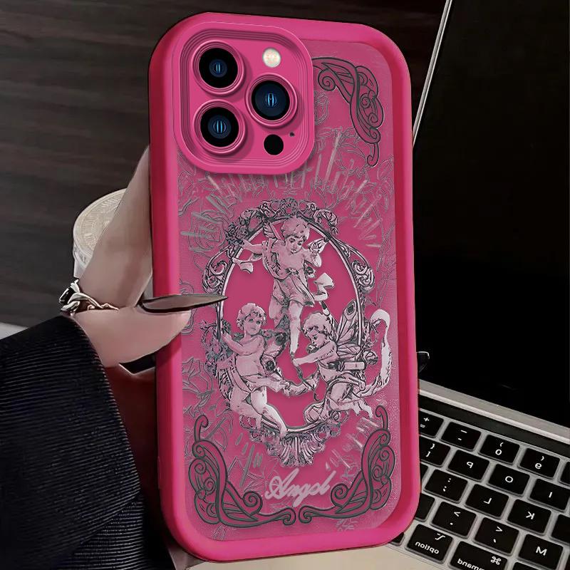 Retro Cupid Angel Phone Case For iPhone 16 15 14 13 12 11 Pro Max XS X XR 8 7 16 Plus Soft Liquid Silicone Shockproof Cover iPhone XR
Retro Cupid Angel Phone Case For iPhone 16 15 14 13 12 11 Pro Max XS X XR 8 7 16 Plus Soft Liquid Silicone Shockproof Cover iPhone XR