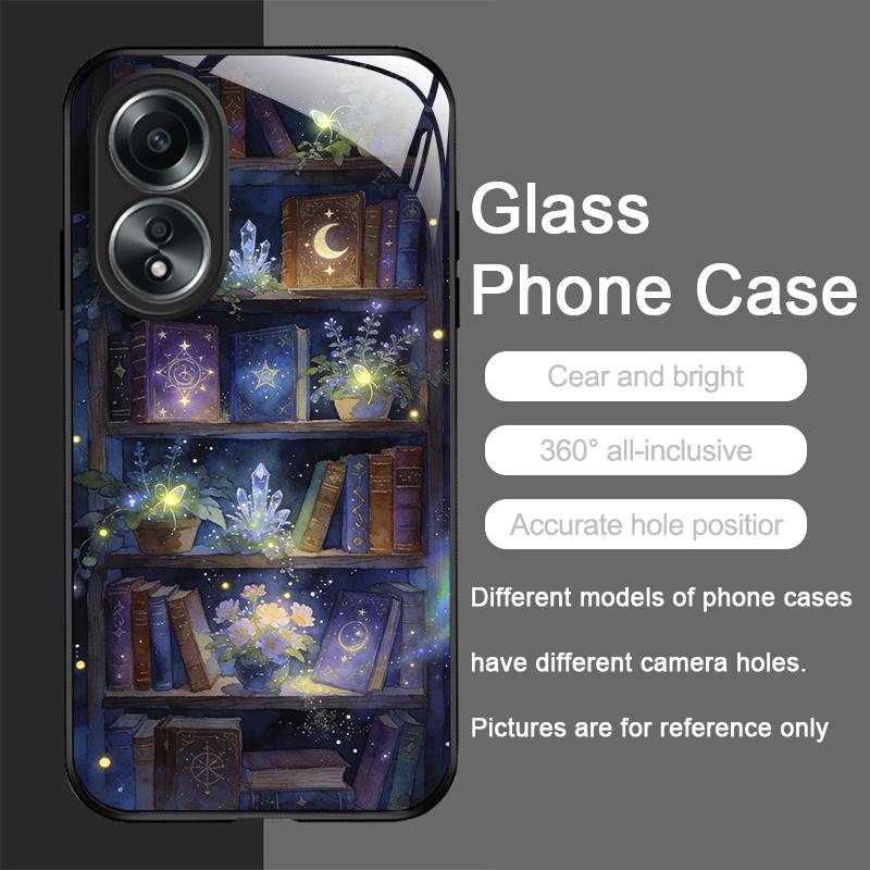 Purple Crystal Bookshelf Pattern Tempered Glass Phone Case for OPPO Realme 13 Pro Plus 12 11 10 9i C55 X7 GT Neo 2 3T Hard Cover Realme 14 Pro+
Purple Crystal Bookshelf Pattern Tempered Glass Phone Case for OPPO Realme 13 Pro Plus 12 11 10 9i C55 X7 GT Neo 2 3T Hard Cover Realme 14 Pro+