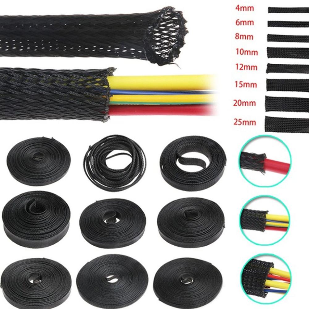 Black Expandable Tight Gland Insulation Braid Sleeving Protection Cable Wire 10MM(5M) чорний
Black Expandable Tight Gland Insulation Braid Sleeving Protection Cable Wire 10MM(5M) чорний
