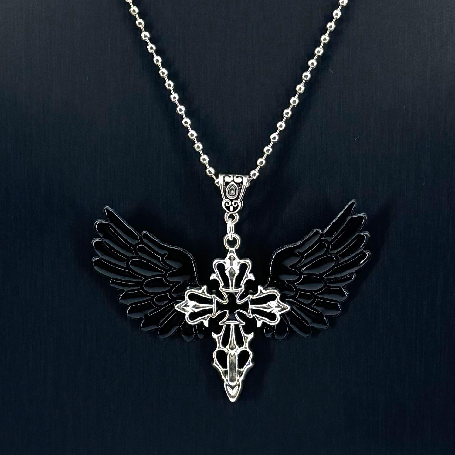 Victorian Gothic Black Cross Vampire Witch Necklace
Victorian Gothic Black Cross Vampire Witch Necklace