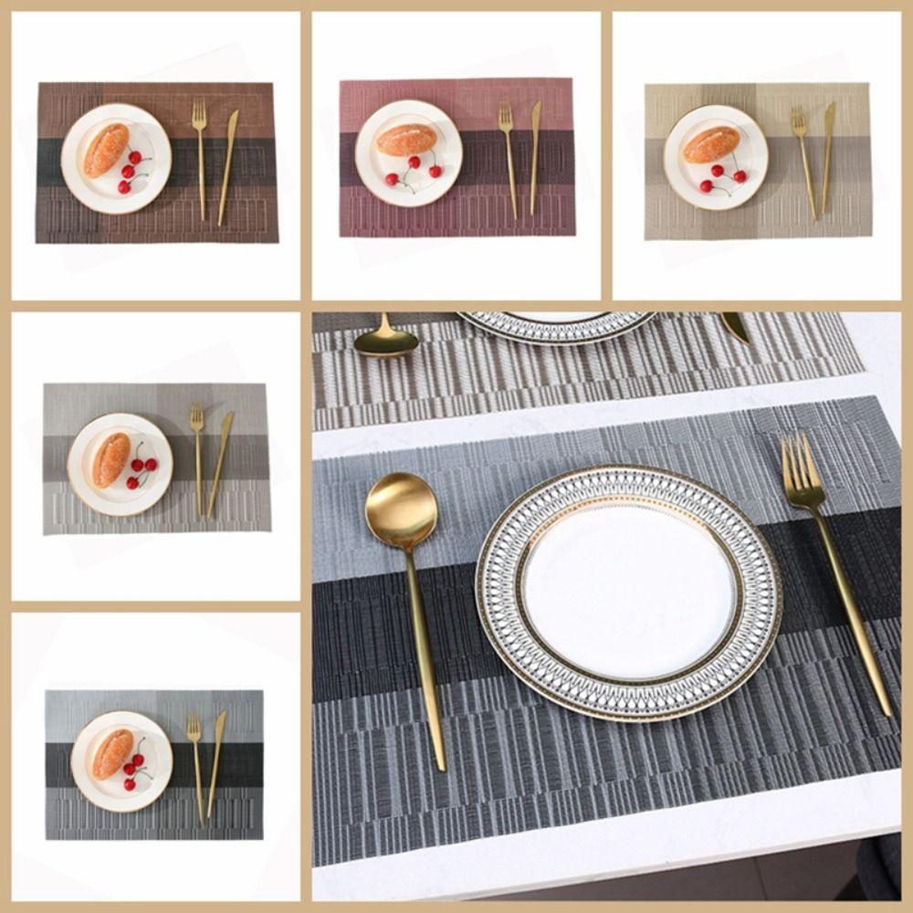 PVC Table Mat Heat Resistant Tableware Pad Dining Table Rectangle Placemat Table Decoration
PVC Table Mat Heat Resistant Tableware Pad Dining Table Rectangle Placemat Table Decoration