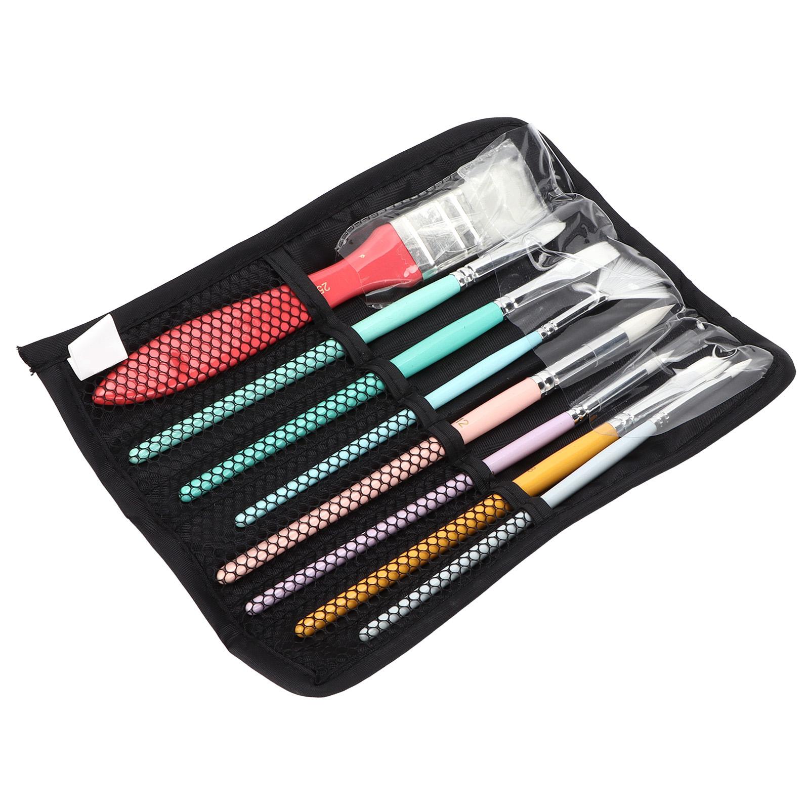 8pcs Paint Brush Set Nylon Hair Multifunctional Brushes with Cloth Storage Bag for Watercolor Oil Painting Gouaching
8pcs Paint Brush Set Nylon Hair Multifunctional Brushes with Cloth Storage Bag for Watercolor Oil Painting Gouaching