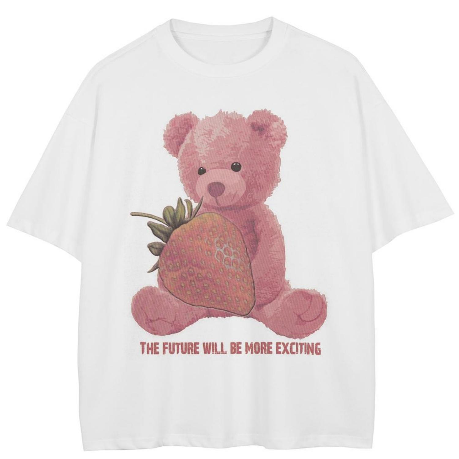 Streetwear Starwberry Bear Graphic T-Shirt Cotton Unisex Tops Tees Summer Short Sleeves T Shirt XXXXXL чорний
Streetwear Starwberry Bear Graphic T-Shirt Cotton Unisex Tops Tees Summer Short Sleeves T Shirt XXXXXL чорний