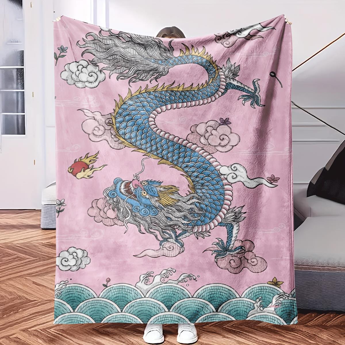 Blue and yellow color combination dragon Flannel printed blanket suitable for all seasons for living room office sofa and travel 75x100cm (30x40inch)
Blue and yellow color combination dragon Flannel printed blanket suitable for all seasons for living room office sofa and travel 75x100cm (30x40inch)