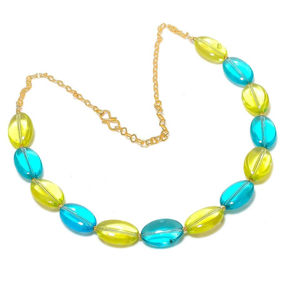 Swiss Blue Topaz, Peridot Gemstone 925 Sterling Silver Jewelry Necklace 20 KJ-1220
Swiss Blue Topaz, Peridot Gemstone 925 Sterling Silver Jewelry Necklace 20 KJ-1220