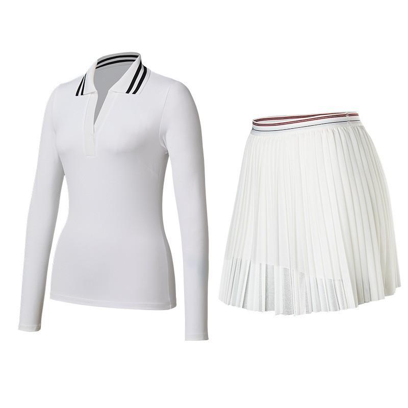Sports Suit Women s Lapel Long-sleeved Quick-drying Slim V-neck POLO Shirt Top Fitness Slimming Tennis Skirt XXXL
Sports Suit Women s Lapel Long-sleeved Quick-drying Slim V-neck POLO Shirt Top Fitness Slimming Tennis Skirt XXXL