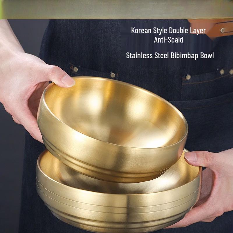 Korean Style Double-Layer Gold Bowl Set (3-Piece)
Korean Style Double-Layer Gold Bowl Set (3-Piece)