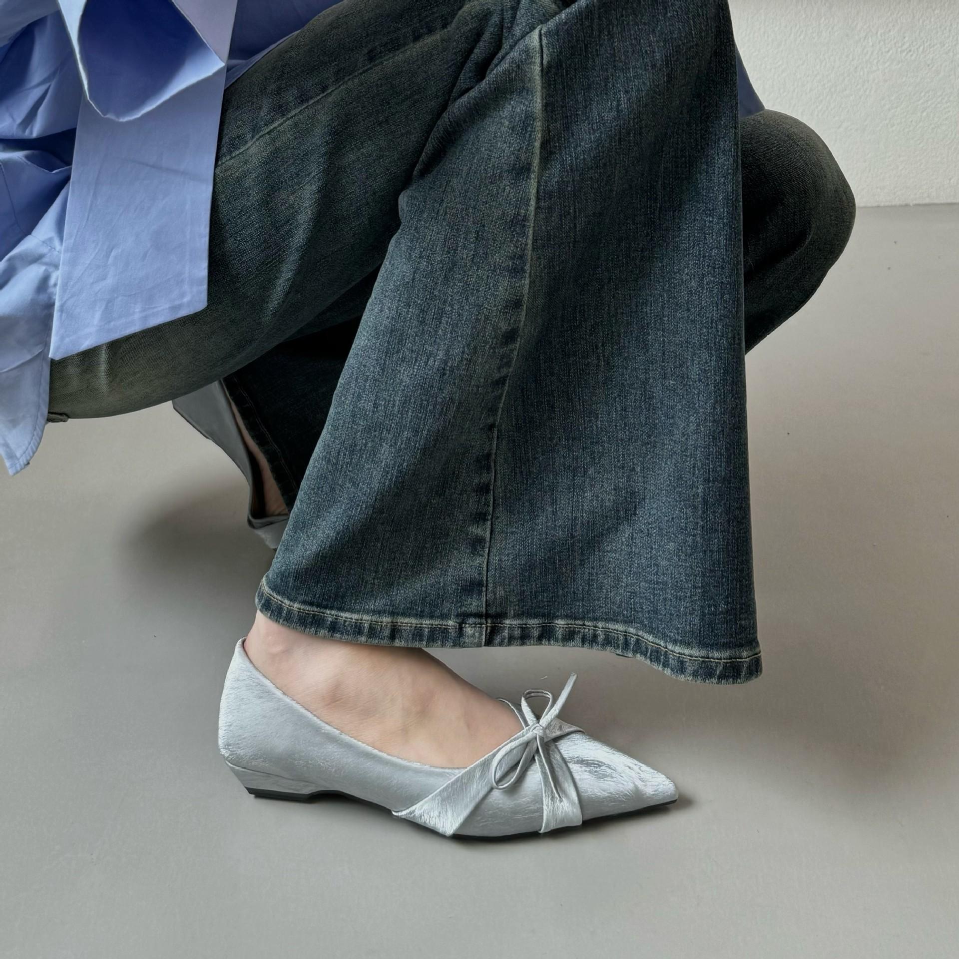 Inner Heightening French Pointed Mary Jane Single Shoes Women S Spring Gentle Bow Commuter Evening Shoes 40
Inner Heightening French Pointed Mary Jane Single Shoes Women S Spring Gentle Bow Commuter Evening Shoes 40