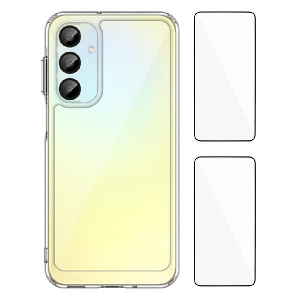 WANLONFENG MF2 Series For Samsung Galaxy A16 5G/A16 4G Case TPU Acrylic Clear Phone Cover with 2Pcs Tempered Glass Film Type A
WANLONFENG MF2 Series For Samsung Galaxy A16 5G/A16 4G Case TPU Acrylic Clear Phone Cover with 2Pcs Tempered Glass Film Type A