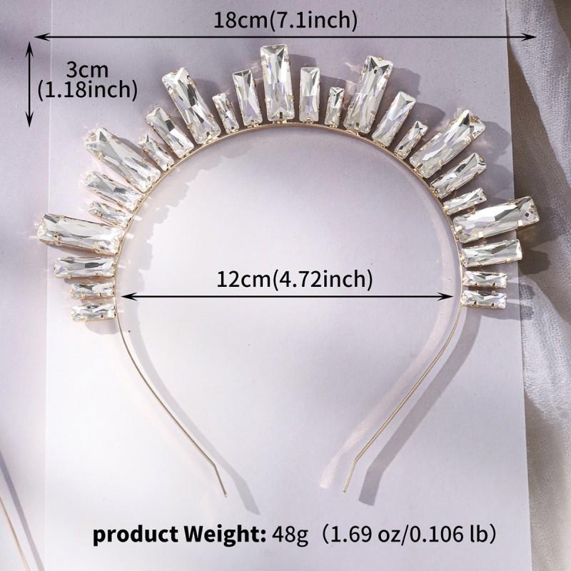 Rhinestone Shining Headband Niche Irregular Elastic Fashionable Party Hair Accessories
Rhinestone Shining Headband Niche Irregular Elastic Fashionable Party Hair Accessories