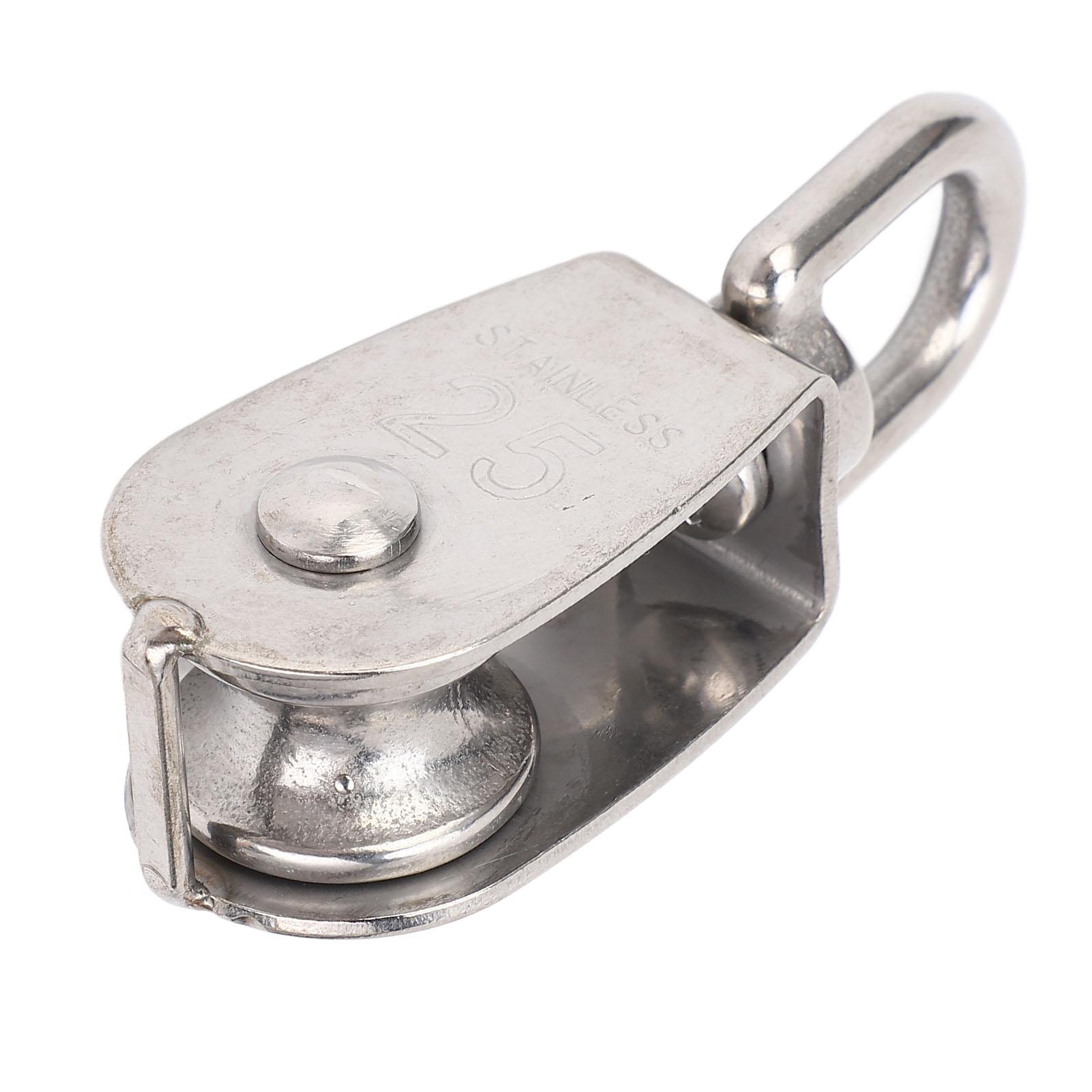 Marine Pulley Stainless Steel Lifting Single Pulley Block Wire Rope Hanging Towing Wheel for Sailboats Yachts Ship
Marine Pulley Stainless Steel Lifting Single Pulley Block Wire Rope Hanging Towing Wheel for Sailboats Yachts Ship