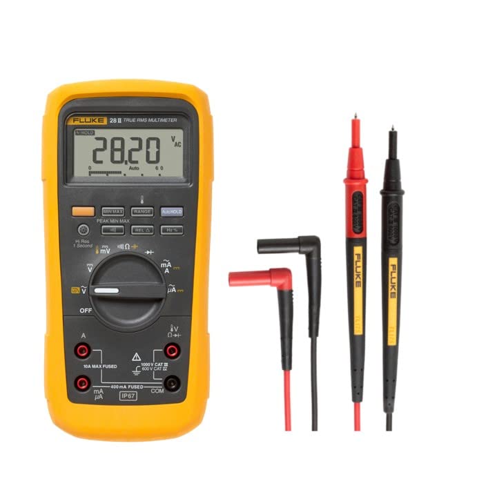 FLUKE Digital Multimeter 28 II TwistGuard Test Lead TL175 Combo Product (28-2) +
FLUKE Digital Multimeter 28 II TwistGuard Test Lead TL175 Combo Product (28-2) +