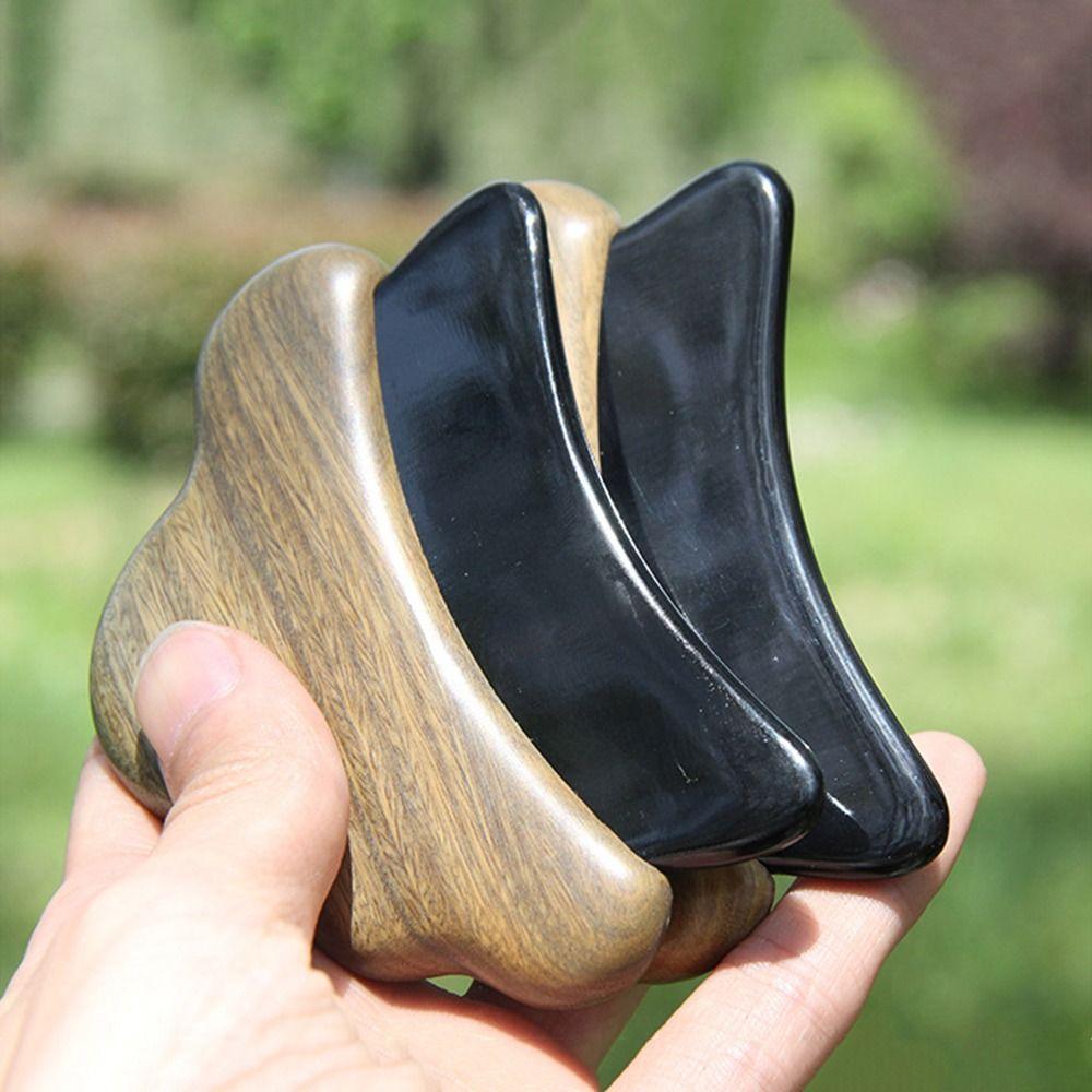Sandalwood Handle Black Buffalo Horn Gua Sha Board Face Body Massager Scraper Massage Tool
Sandalwood Handle Black Buffalo Horn Gua Sha Board Face Body Massager Scraper Massage Tool