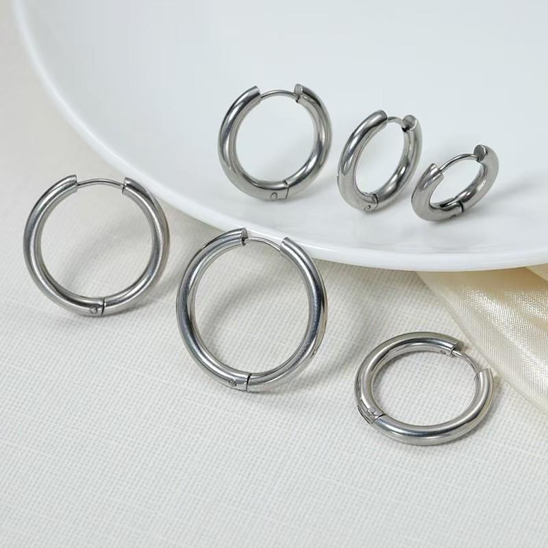 Серьги-кольца унисекс из нержавеющей стали в корейском стиле 2.5 x 14 mm
Серьги-кольца унисекс из нержавеющей стали в корейском стиле 2.5 x 14 mm