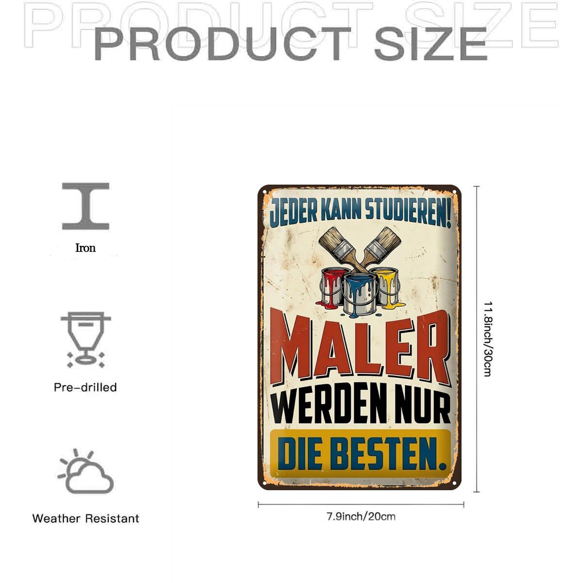 Retro Vintage Maler Eisen D Flach Vorgebohrt xcm Decorative Sign Wetterfest Innen Auen Garten Toilette Wanddekoratio 20x30cm(7.8x11.8inch)
Retro Vintage Maler Eisen D Flach Vorgebohrt xcm Decorative Sign Wetterfest Innen Auen Garten Toilette Wanddekoratio 20x30cm(7.8x11.8inch)