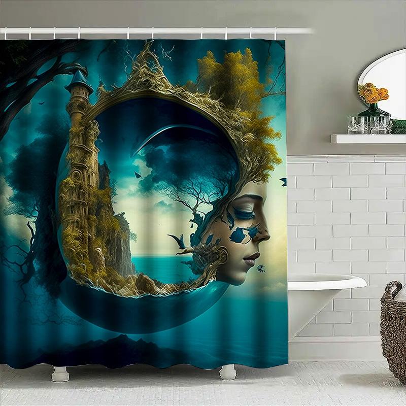 Fantasy Landscape With Face Waterproof Shower Curtain W60H190(CM)-1 Pcs
Fantasy Landscape With Face Waterproof Shower Curtain W60H190(CM)-1 Pcs