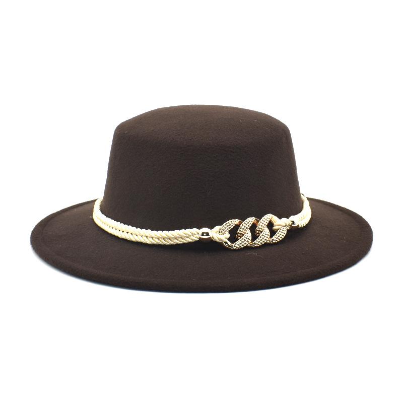 Flat top Fedora Hat Wide Brim Panama Hat Has Belt for Easy Pick Wool British Jazz 21-23 inches for Woman Men NEW 2021 56-58CM
Flat top Fedora Hat Wide Brim Panama Hat Has Belt for Easy Pick Wool British Jazz 21-23 inches for Woman Men NEW 2021 56-58CM