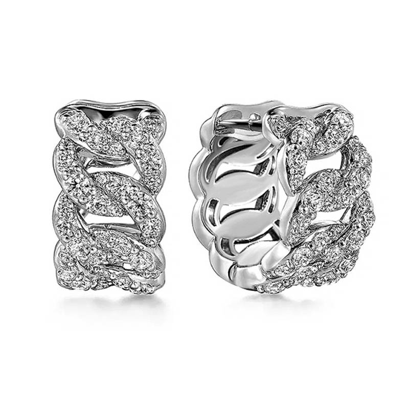 Huitan Twist Design Women Hoop Earrings Copper Color Party Accessories Trendy Daily Wedding Versatile Zircon with Shiny CZ
Huitan Twist Design Women Hoop Earrings Copper Color Party Accessories Trendy Daily Wedding Versatile Zircon with Shiny CZ