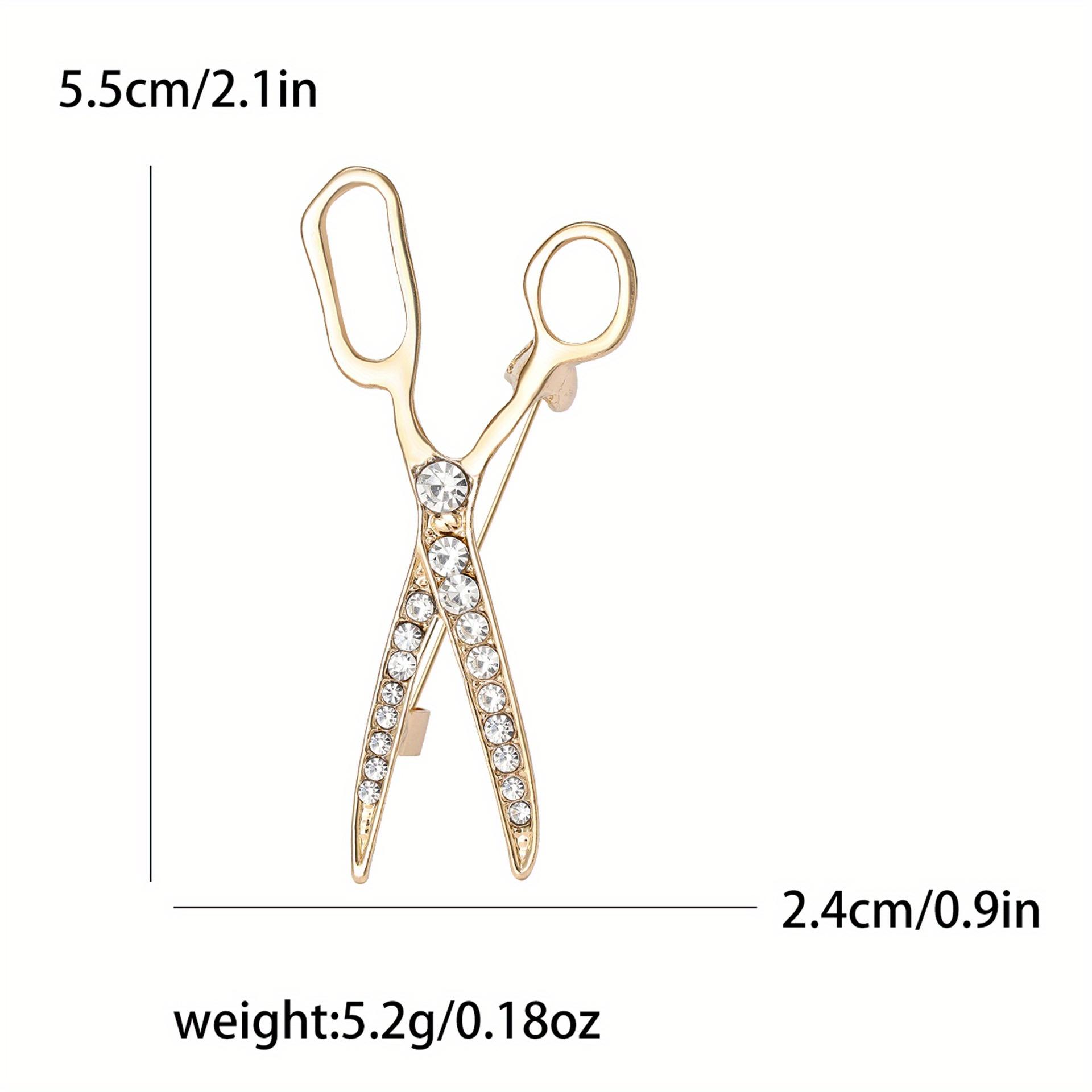 Korean Style Fashion Scissors Crystal Elegant Brooch Badges For Women Men Creative New Design Corsage Pin
Korean Style Fashion Scissors Crystal Elegant Brooch Badges For Women Men Creative New Design Corsage Pin