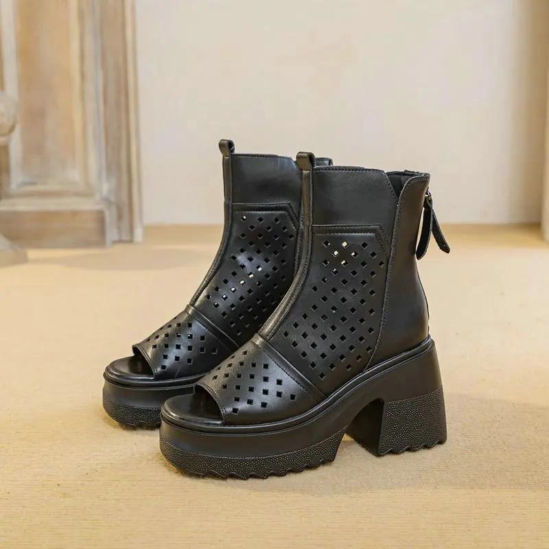 Модные ажурные ботинки женские кожаные 2025 новые летние тонкие дышащие с внутренней танкеткой толстая подошва с открытым носком крутые ботинки 34
Модные ажурные ботинки женские кожаные 2025 новые летние тонкие дышащие с внутренней танкеткой толстая подошва с открытым носком крутые ботинки 34