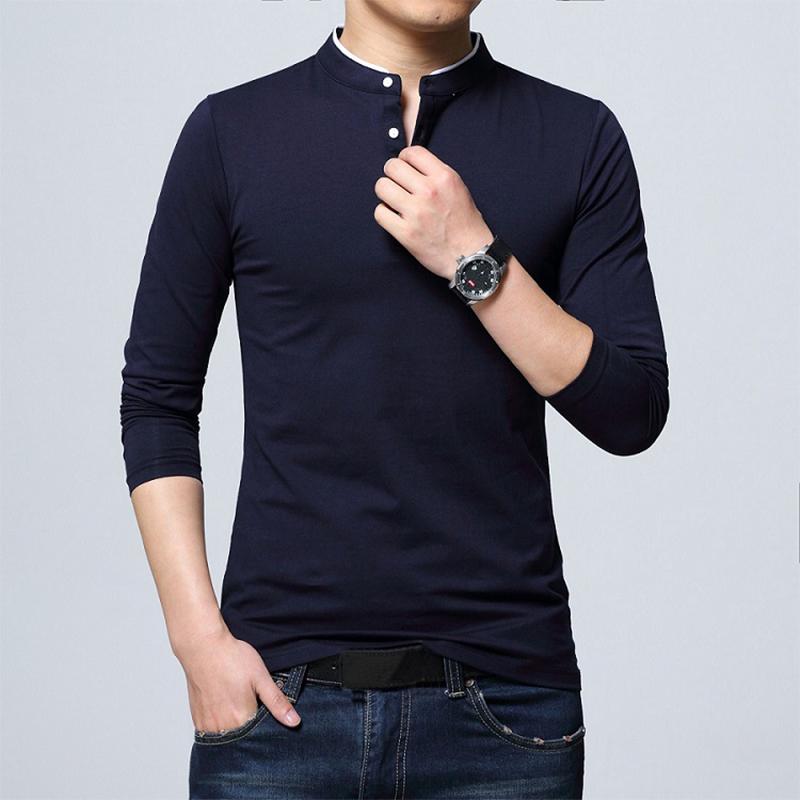 Мужская футболка с воротником-стойкой и длинным рукавом, лоскутная рубашка на пуговицах для отдыха, мужские топы M-4XL 4XL синий
Мужская футболка с воротником-стойкой и длинным рукавом, лоскутная рубашка на пуговицах для отдыха, мужские топы M-4XL 4XL синий