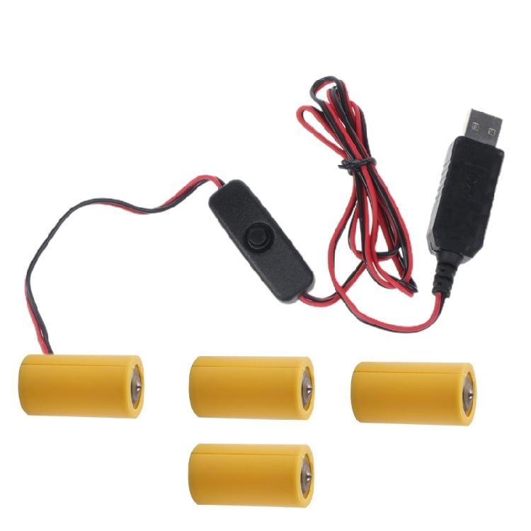 USB Power Supply Cable for LR14 C Battery,Replace 6V Battery,Reusable Battery 1
USB Power Supply Cable for LR14 C Battery,Replace 6V Battery,Reusable Battery 1