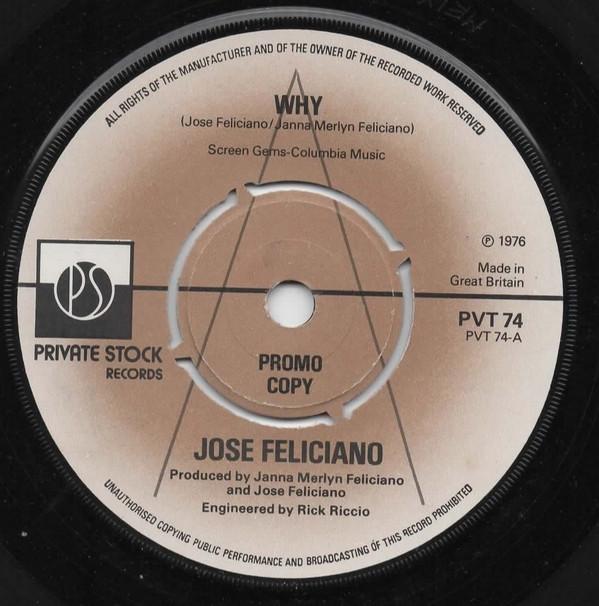 7-дюймовая пластинка JOS FELICIANO Why PVT74PROMO Private Stock 1976 UK Rock Б/у
7-дюймовая пластинка JOS FELICIANO Why PVT74PROMO Private Stock 1976 UK Rock Б/у