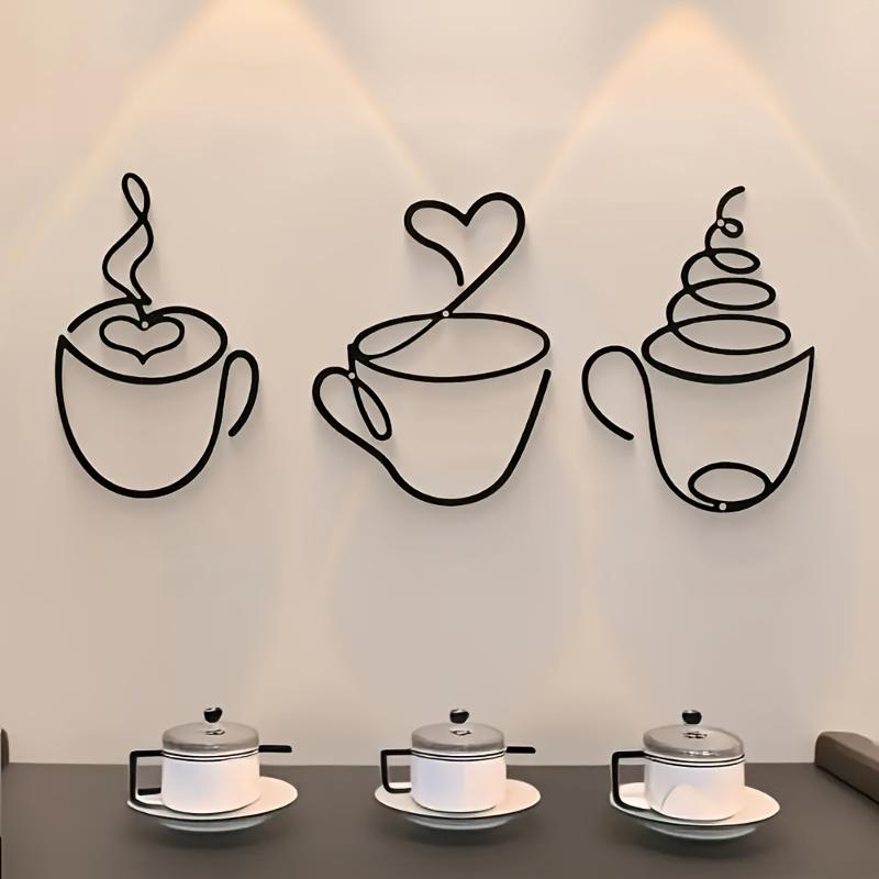 Creative Iron Coffee Wall Art Set of 3, Ins Cafe Decor. Perfect Christmas Gift for Home, Restaurant. Black Metal Wall Decor. чорний
Creative Iron Coffee Wall Art Set of 3, Ins Cafe Decor. Perfect Christmas Gift for Home, Restaurant. Black Metal Wall Decor. чорний