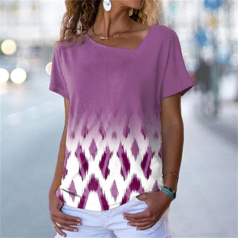 Модная женская футболка с косым воротником, трендовая тонкая светло-белая футболка с 3D принтом и короткими рукавами, летний пуловер для отдыха 4XL
Модная женская футболка с косым воротником, трендовая тонкая светло-белая футболка с 3D принтом и короткими рукавами, летний пуловер для отдыха 4XL