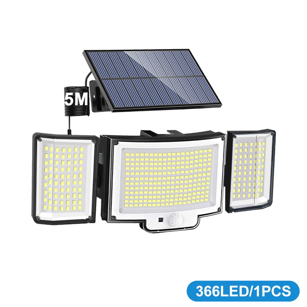 366 LED Solar Motion Sensor Security Outdoor Lights 3 Heads Solar Garden Lights Flood Lights Powered Wall Light Waterproof Front
366 LED Solar Motion Sensor Security Outdoor Lights 3 Heads Solar Garden Lights Flood Lights Powered Wall Light Waterproof Front