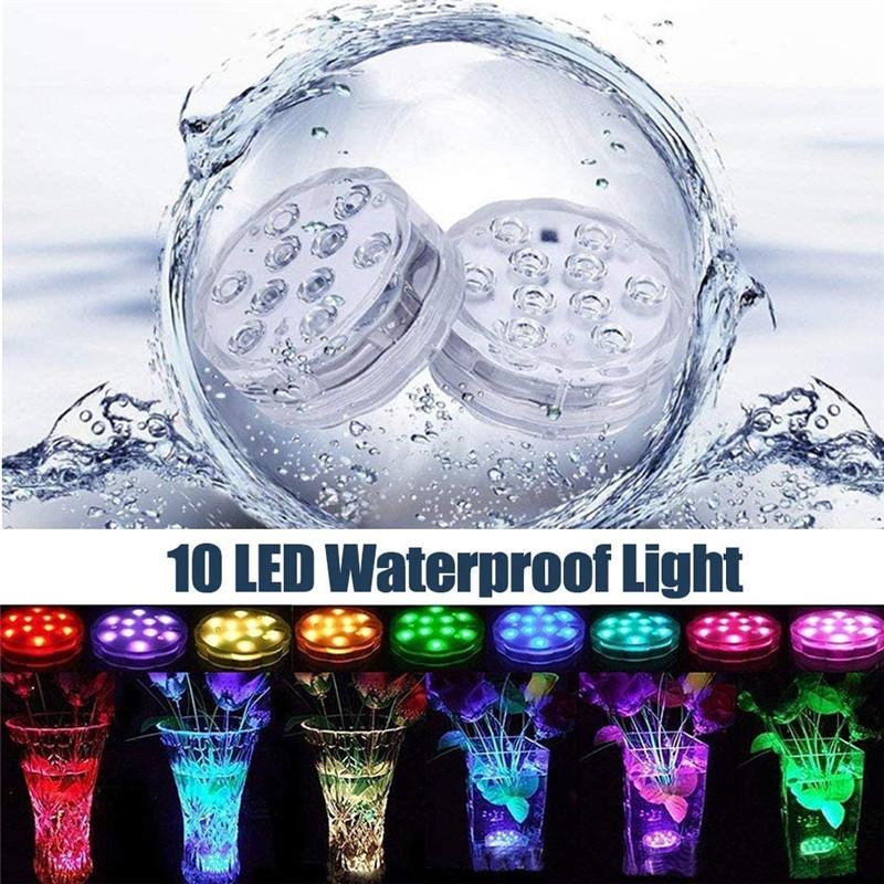 16 Colors 10leds LED Submersible Light Remote RGB Swimming Pool Underwater Lamp for New Year Party Garden Vase Aquarium Decor RGB Color
16 Colors 10leds LED Submersible Light Remote RGB Swimming Pool Underwater Lamp for New Year Party Garden Vase Aquarium Decor RGB Color