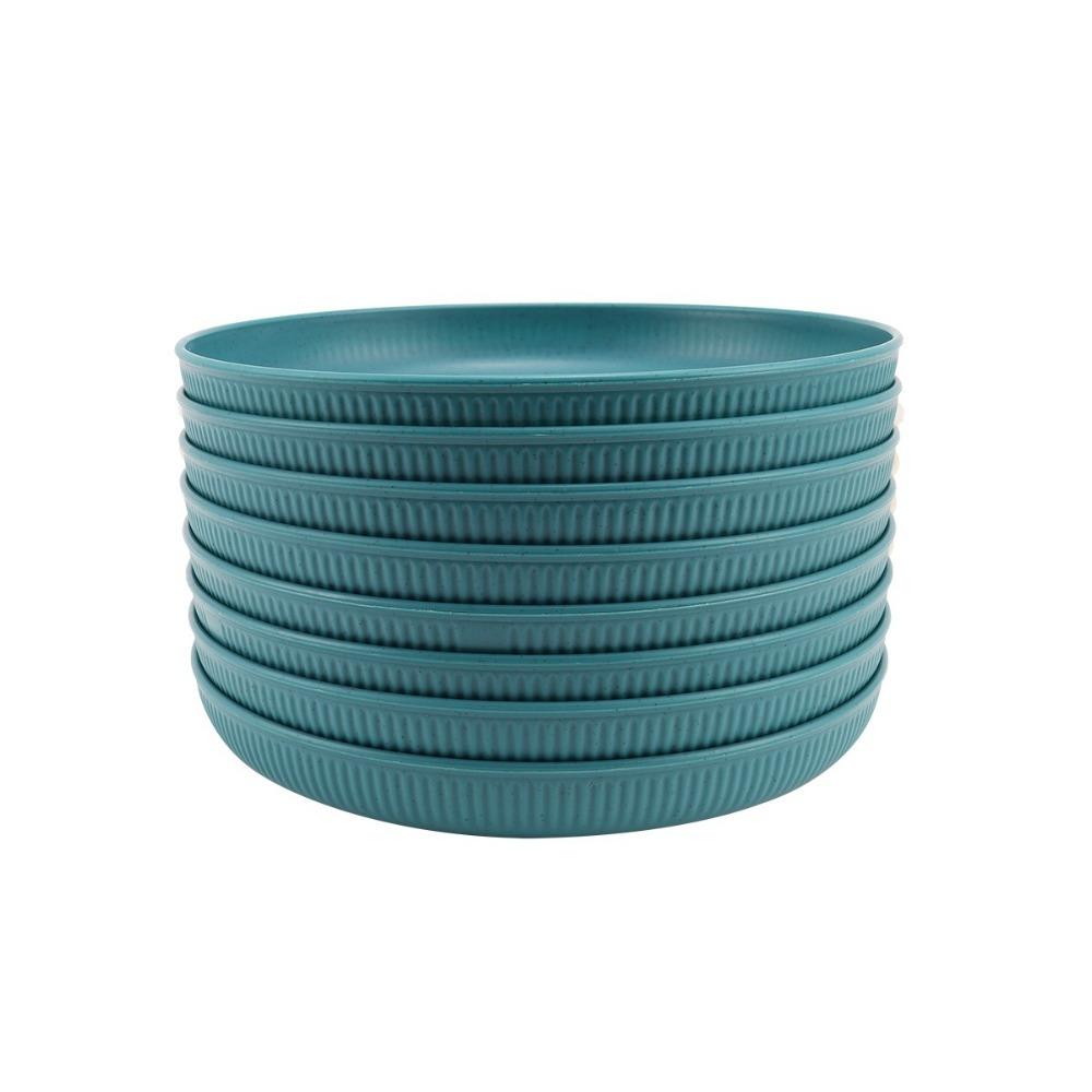 8PCS Household 9 in Plastic Dinner Plates Striped Pattern Microwave Safe Camping Plate Lightweight Unbreakable Fruit Plate Adult темно-зеленого
8PCS Household 9 in Plastic Dinner Plates Striped Pattern Microwave Safe Camping Plate Lightweight Unbreakable Fruit Plate Adult темно-зеленого