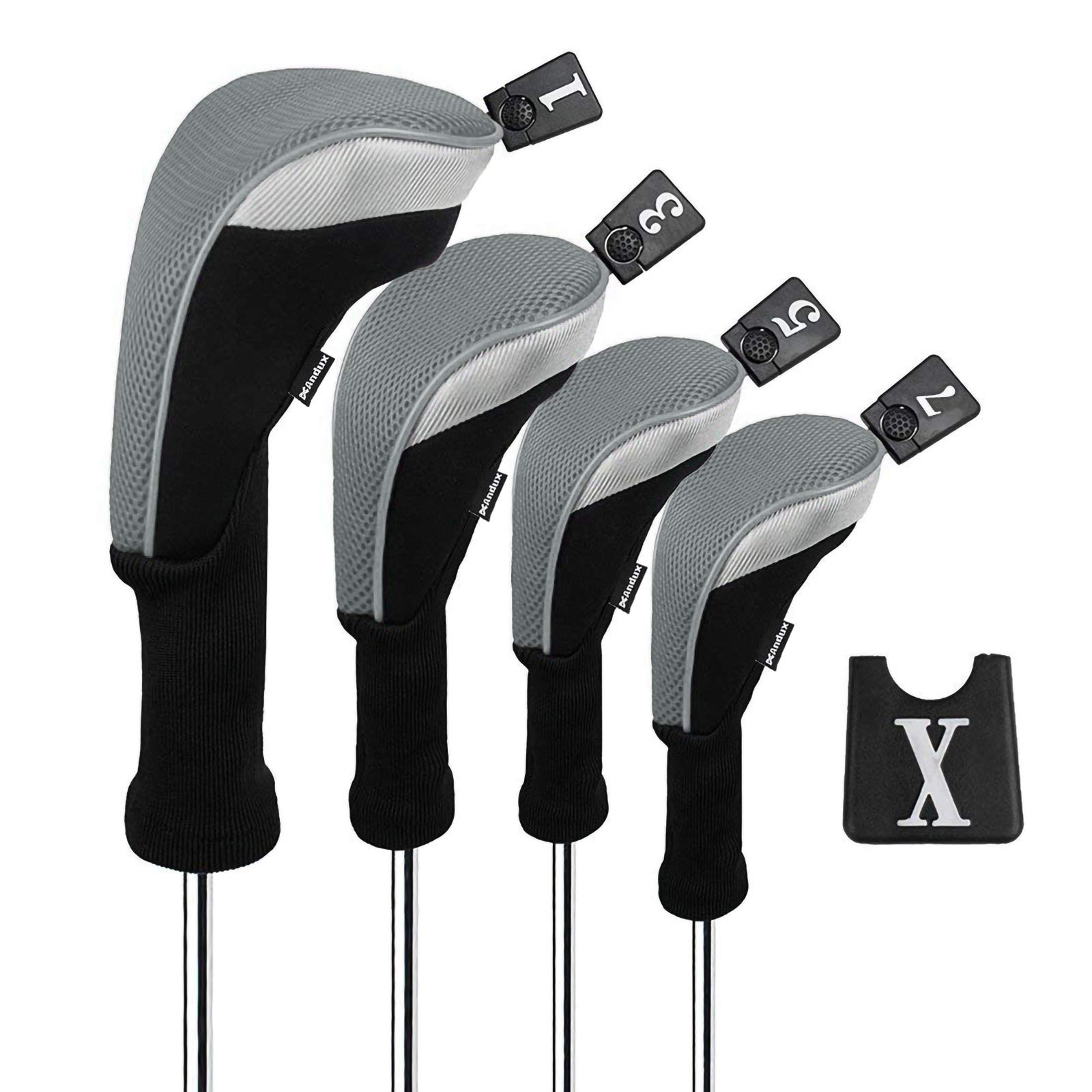 Andux Golf Club Head Covers Golf Wood Driver Head Covers Set of 4 Compatible with 460cc MT/MG30 (Gray) серый
Andux Golf Club Head Covers Golf Wood Driver Head Covers Set of 4 Compatible with 460cc MT/MG30 (Gray) серый