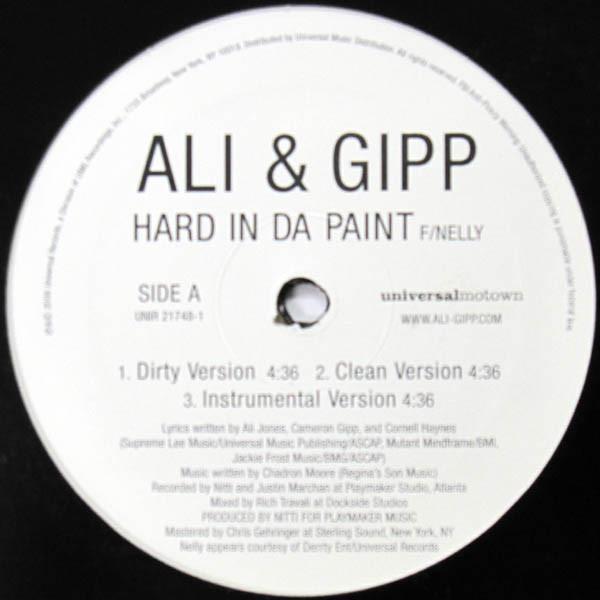 12inch Record ALI & GIPP - Hard In Da Paint UNIR217481 Universal Motow 2006 US Rap & Hip-Hop/R&B Used
12inch Record ALI & GIPP - Hard In Da Paint UNIR217481 Universal Motow 2006 US Rap & Hip-Hop/R&B Used