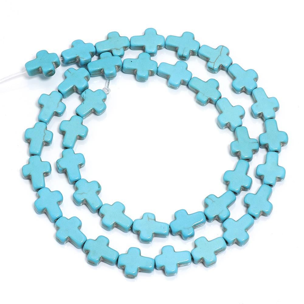 1 Strand 38cm Natural Stone Beads Colorful Charm Cross Shape Turquoise Beads For Necklace Earrings DIY Jewelry Making Wholesale 8x10mm About30Pcs
1 Strand 38cm Natural Stone Beads Colorful Charm Cross Shape Turquoise Beads For Necklace Earrings DIY Jewelry Making Wholesale 8x10mm About30Pcs