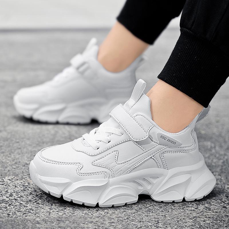 New Style White Leather Boys Sneakers: Lightweight, Shock-Absorbing, Soft Sole, Perfect for Kids 6-12 Years. 38
New Style White Leather Boys Sneakers: Lightweight, Shock-Absorbing, Soft Sole, Perfect for Kids 6-12 Years. 38