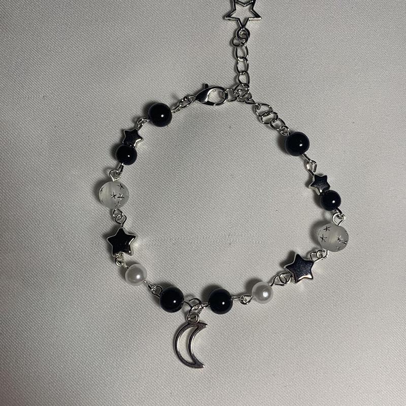 matching star moon bracelets Y2K jewelry чорний
matching star moon bracelets Y2K jewelry чорний