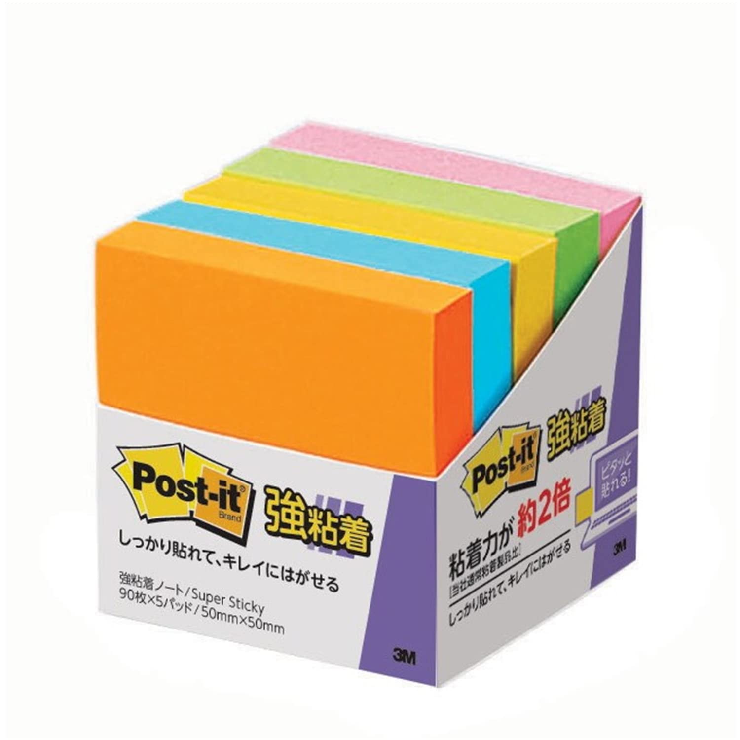 Заметки с сильным клеем, неоновые цвета, 50 x 50 мм, 90 листов x 5 книг Post-It 650-5SSAN
Заметки с сильным клеем, неоновые цвета, 50 x 50 мм, 90 листов x 5 книг Post-It 650-5SSAN