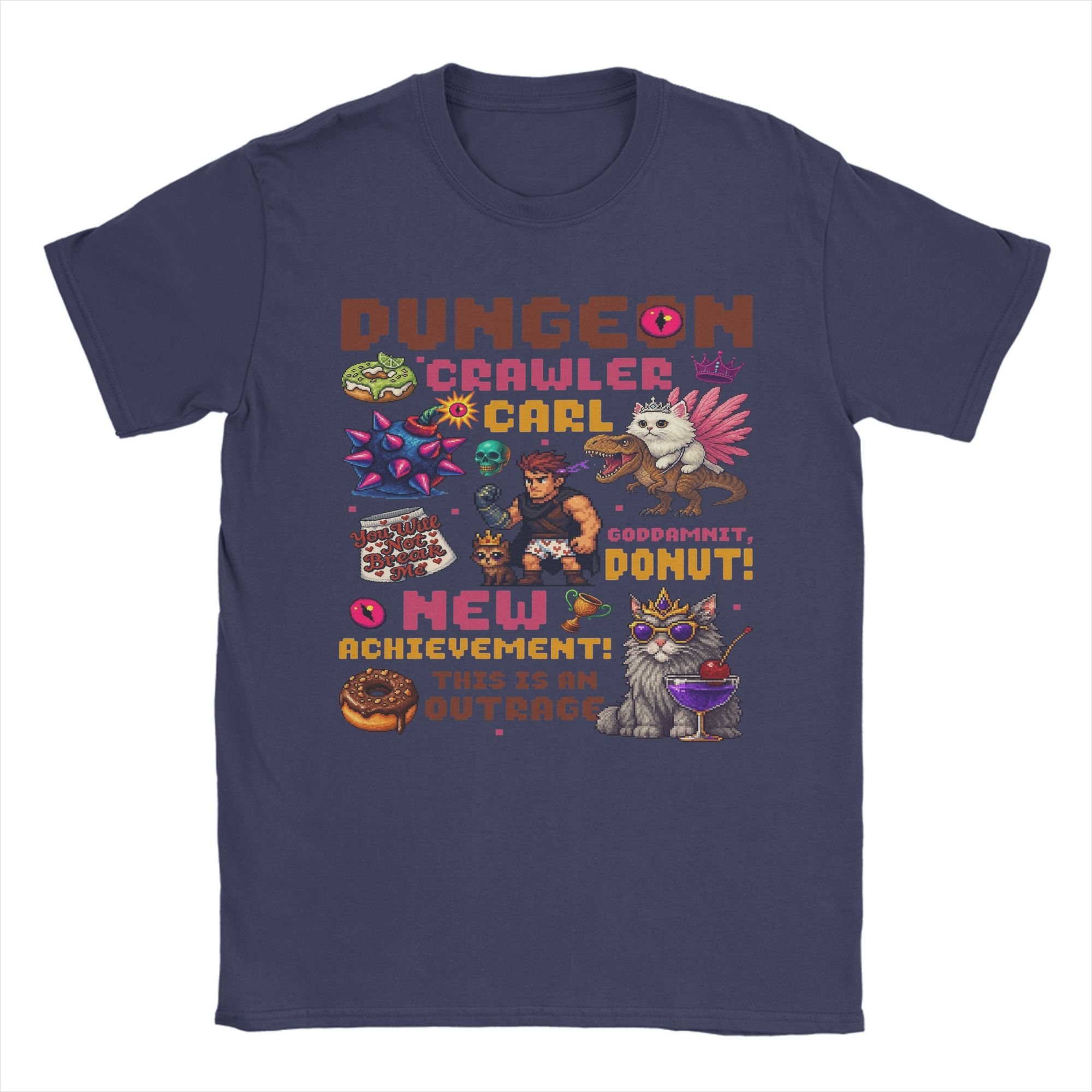 Dungeon crawler carl Princess Donut and Mongo T Shirts Men Cotton Vintage TShirt Round Collar Tees Short Sleeve Tops Gift Idea 4XL
Dungeon crawler carl Princess Donut and Mongo T Shirts Men Cotton Vintage TShirt Round Collar Tees Short Sleeve Tops Gift Idea 4XL