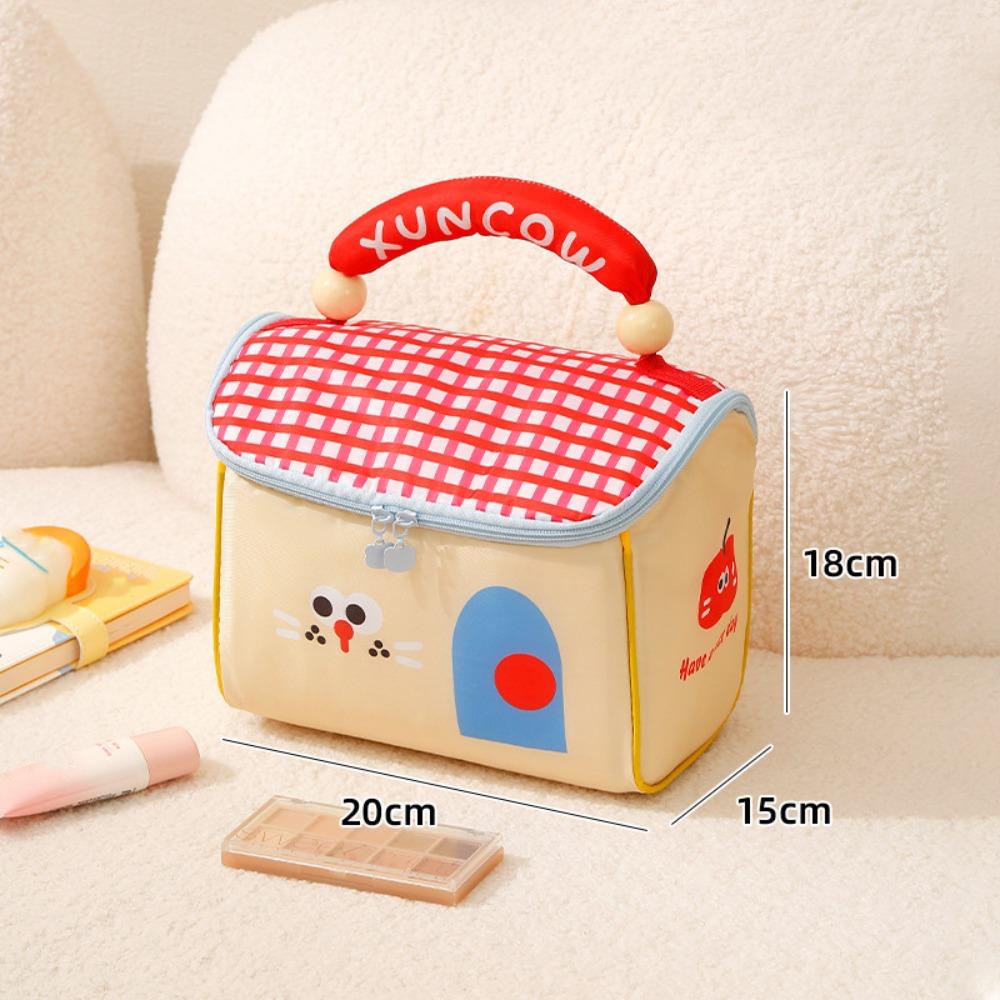 Cute Cartoon Cottage Makeup Bag Multifunctional Large Capacity Lunch Box Bag Fresh-Keeping Insulated Handbag
Cute Cartoon Cottage Makeup Bag Multifunctional Large Capacity Lunch Box Bag Fresh-Keeping Insulated Handbag