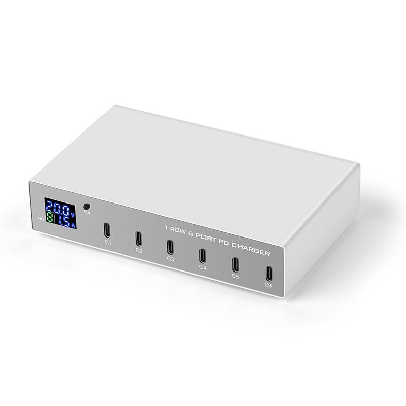 WLX-X6P 140W 6-Port USB PD Charger 6×USB-C PD3.0 QC3.0 2.0 FCP AFC Fast Charging Desktop Charging Station for iPhone 12 13 14 14Pro 14 Pro Max for
WLX-X6P 140W 6-Port USB PD Charger 6×USB-C PD3.0 QC3.0 2.0 FCP AFC Fast Charging Desktop Charging Station for iPhone 12 13 14 14Pro 14 Pro Max for