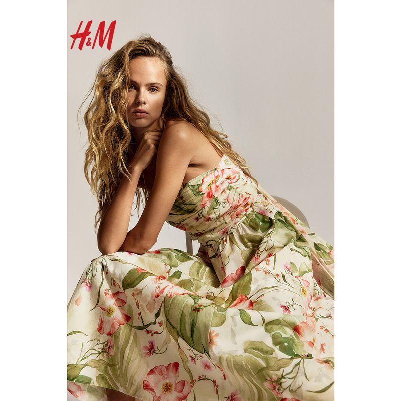 HM Women s Clothing Dress Sleeveless 2025 Summer New Arrival Back Shoelace Tube Top Dress 1282610 White/Florals 155/80(XS)
HM Women s Clothing Dress Sleeveless 2025 Summer New Arrival Back Shoelace Tube Top Dress 1282610 White/Florals 155/80(XS)