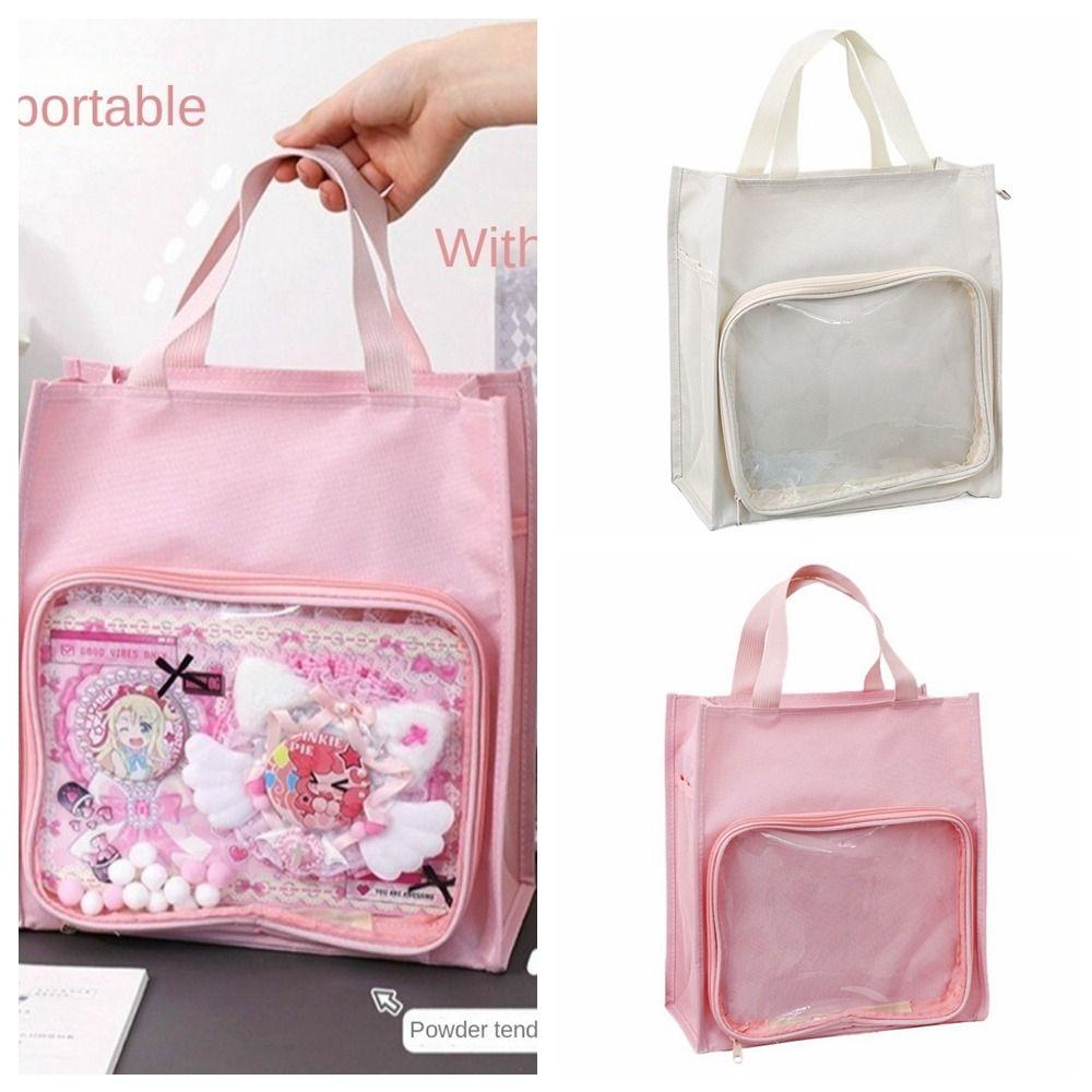 Large-capacity Students Tutorial Bag Foldable Handheld File Bag Simple Transparent Itabag Daily розовый
Large-capacity Students Tutorial Bag Foldable Handheld File Bag Simple Transparent Itabag Daily розовый