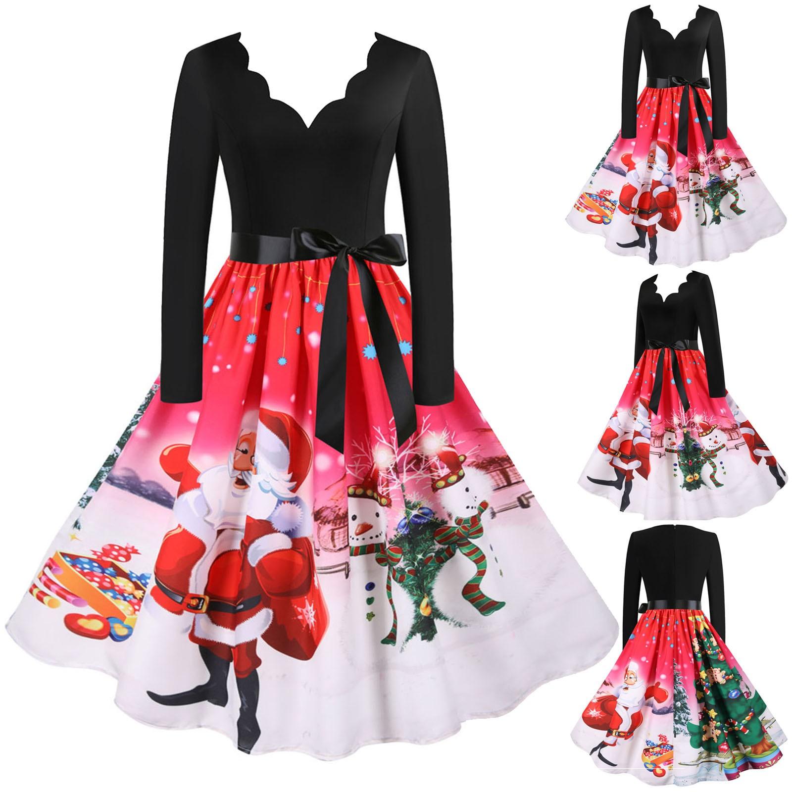 Women Vintage Long Sleeve Christmas 10s Housewife Evening Party Prom Dress XL червоний
Women Vintage Long Sleeve Christmas 10s Housewife Evening Party Prom Dress XL червоний