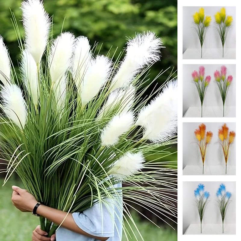 2 Bunches Home Garden Decor All-Season Silk Onion Grass 80cm Indoor/Outdoor Use Large Reed Bouquet Artificial Plants Fake Shrubs 80cm
2 Bunches Home Garden Decor All-Season Silk Onion Grass 80cm Indoor/Outdoor Use Large Reed Bouquet Artificial Plants Fake Shrubs 80cm