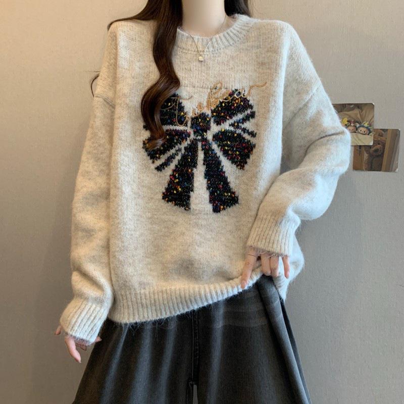 2025 Women s Plus Size Bowknot Knit Sweater Top One size fits 90-135 jin абрикосовий
2025 Women s Plus Size Bowknot Knit Sweater Top One size fits 90-135 jin абрикосовий