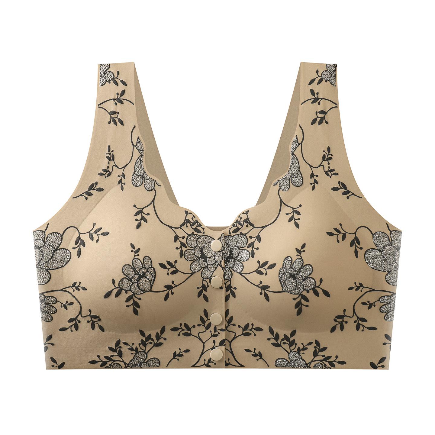 New 3D Embossed Jacquard Front-Closure Seamless Push-Up Bra: Breathable Comfort, Support & Reduces Side Boob 2XL (130-150 jin) кавовий
New 3D Embossed Jacquard Front-Closure Seamless Push-Up Bra: Breathable Comfort, Support & Reduces Side Boob 2XL (130-150 jin) кавовий
