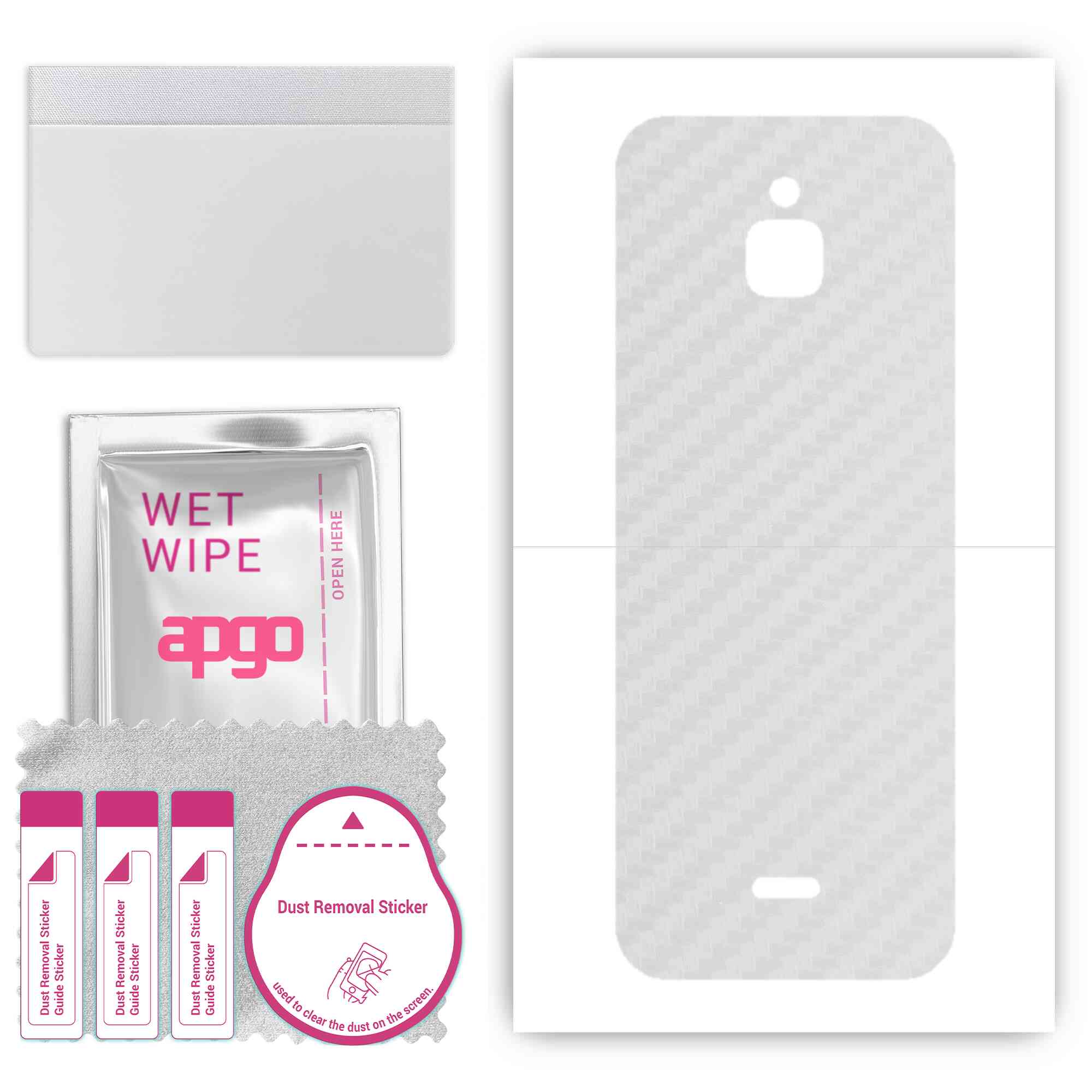 Apgo Protective Skin Sticker for the back compatible with Nokia 6300 4G, Wrap Film, Foil, Vinyl - Pattern Transparent Carbon
Apgo Protective Skin Sticker for the back compatible with Nokia 6300 4G, Wrap Film, Foil, Vinyl - Pattern Transparent Carbon